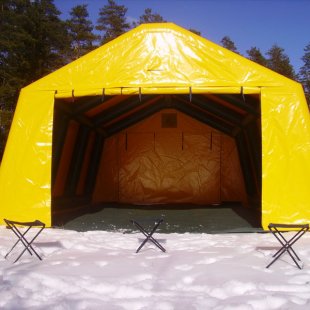 Piepūšamā karkasa telts