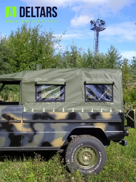 MERCEDES GD240 SĀNSKATS - ATVĒRTI PVC LOGI 