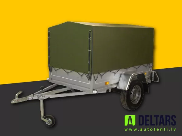 haki krāsas auduma piekabes tents