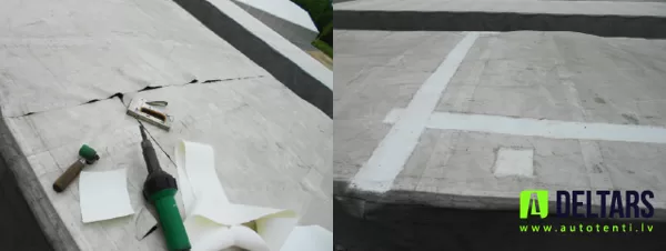 sīku tenta griezumu, plīsumu ātrs remonts