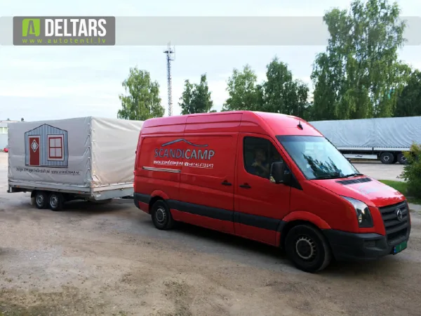 Scandicamp auto ar piekabi - reklāma